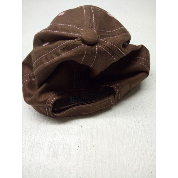 Primos Buck Hunting Brown Pink Logo Deer Strapback Adjustable Hat Cap - Picture 2 of 3